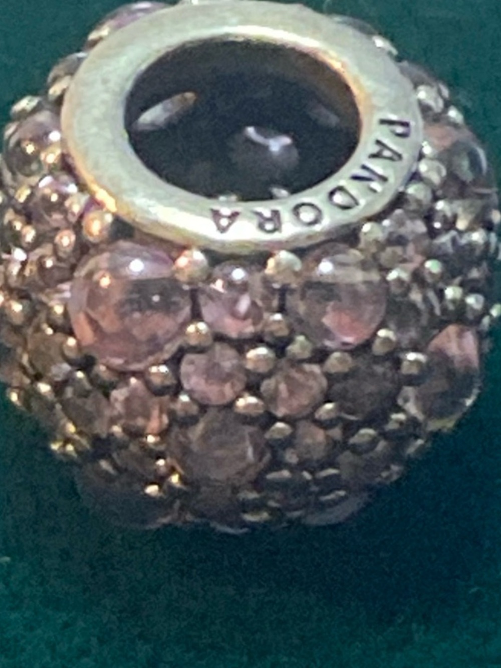 Authentic Pandora Shimmering Droplets Fancy Purple Charm 791755CFP Retired